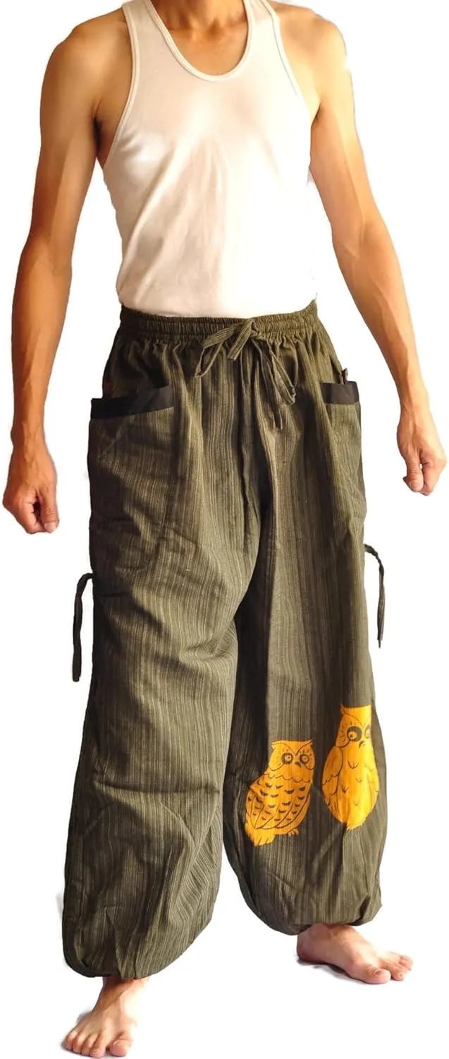Thai Pants, Hakama Pants, Harem Pants Men, Thai Fisherman Pants, Japanese Pants, Harem Pants