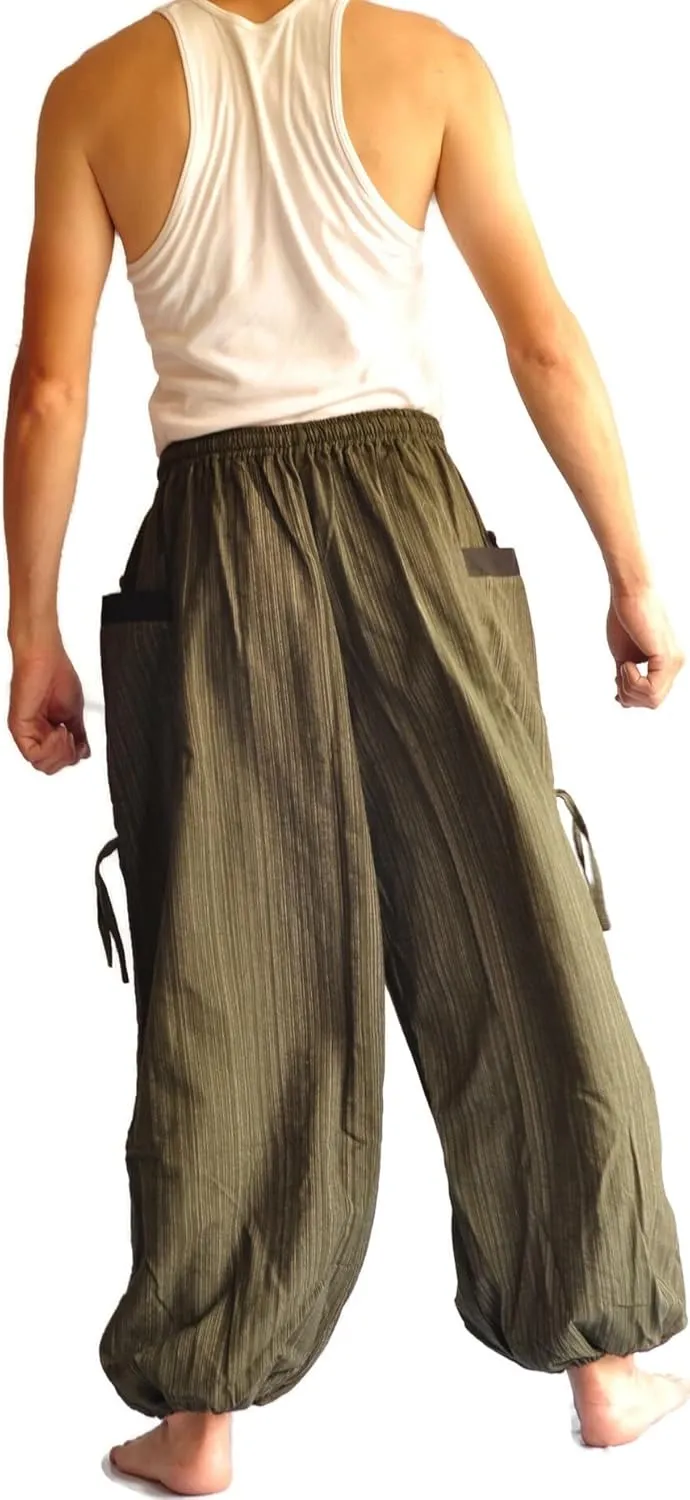 Thai Pants, Hakama Pants, Harem Pants Men, Thai Fisherman Pants, Japanese Pants, Harem Pants