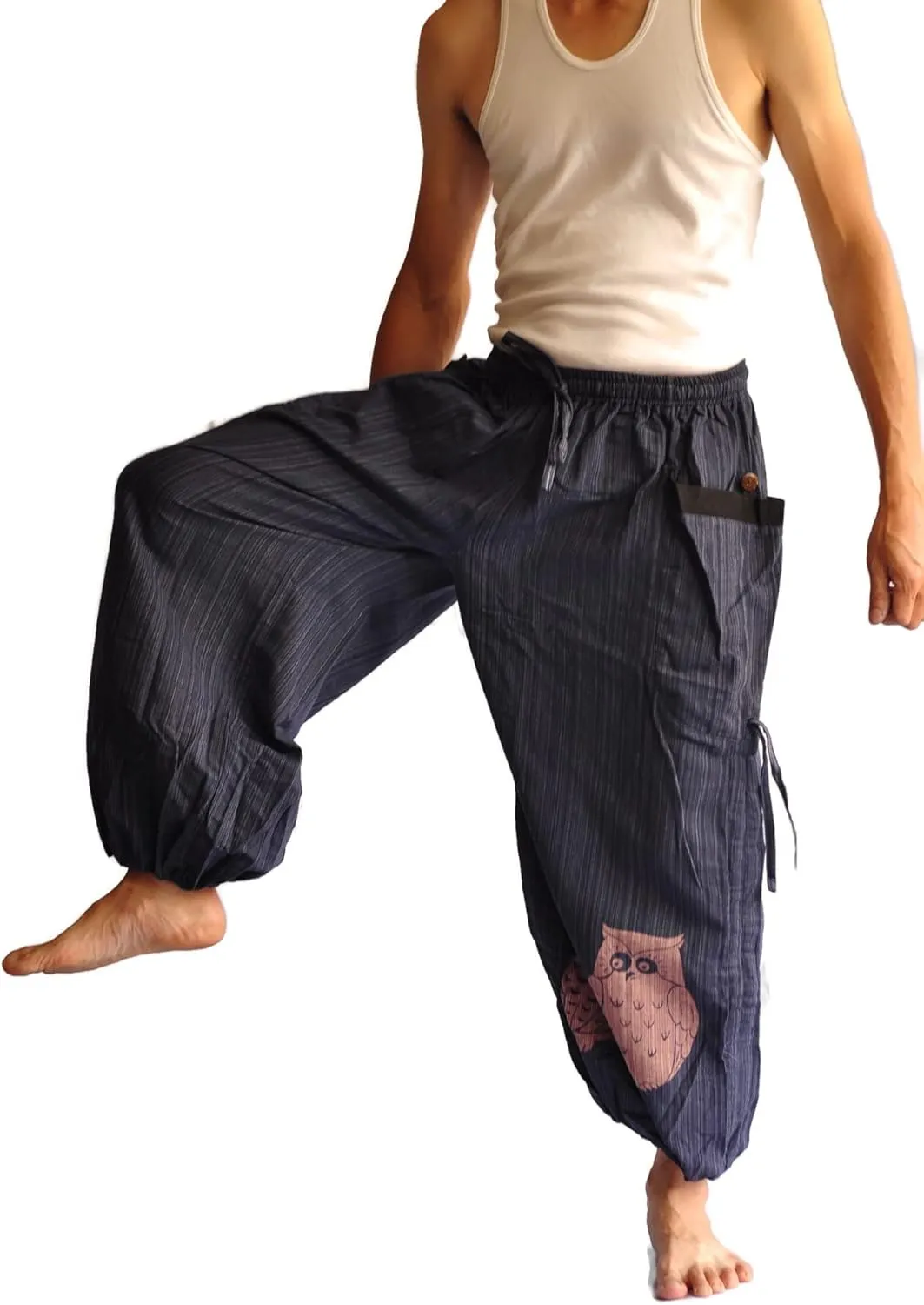 Thai Pants, Hakama Pants, Harem Pants Men, Thai Fisherman Pants, Japanese Pants, Harem Pants