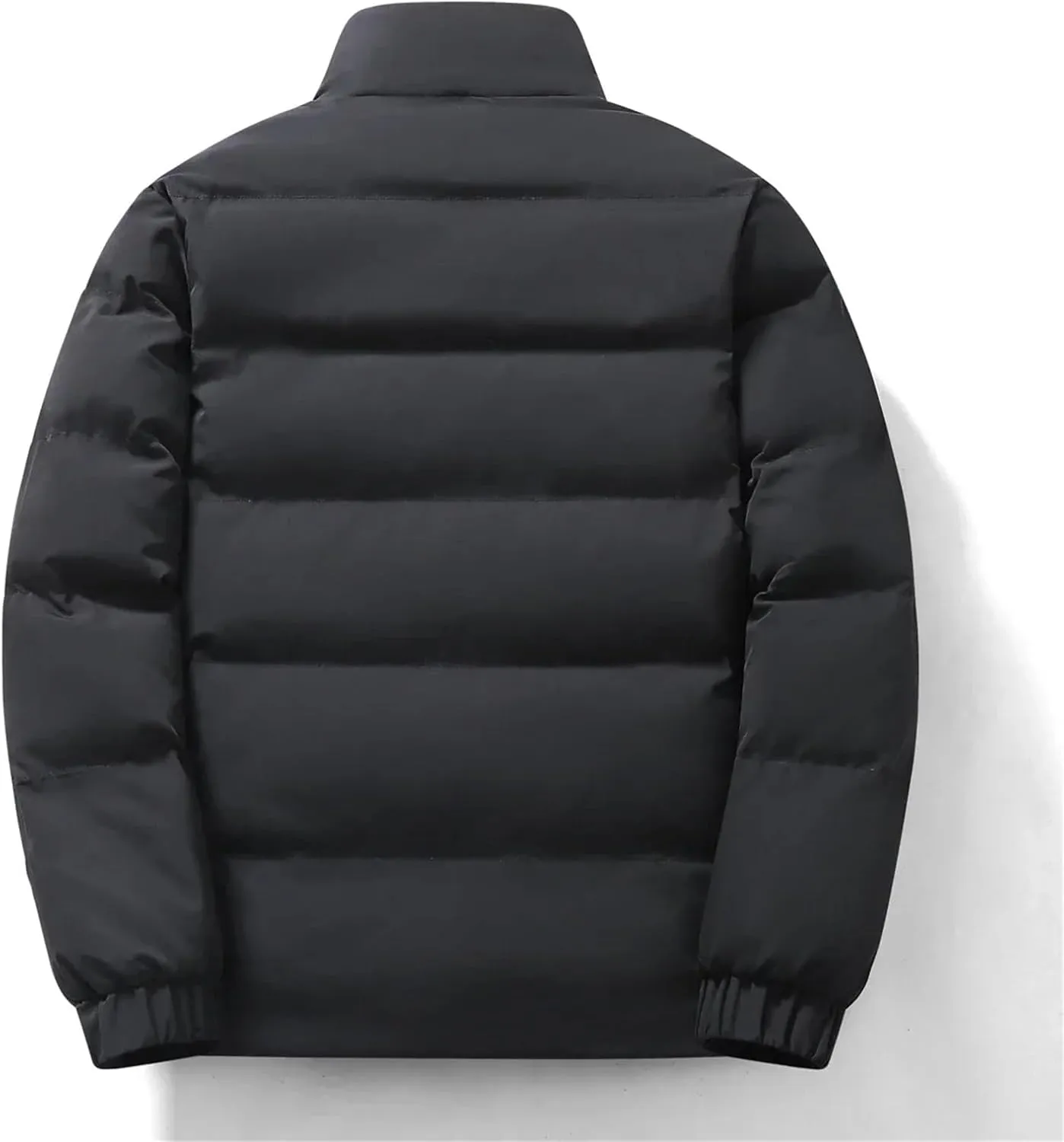 Thick Fleece Warm Puffer Jacket Winter Coat Warm Cotton Padded Coats Stand Collar Coat Male Plush Parkas