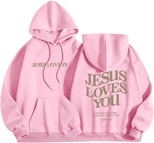 Trust In The Lord Christian Graphic Hoodies Trendy Shape Printed Outfit with Pocket Oversize Fall Winter Fashion 2024