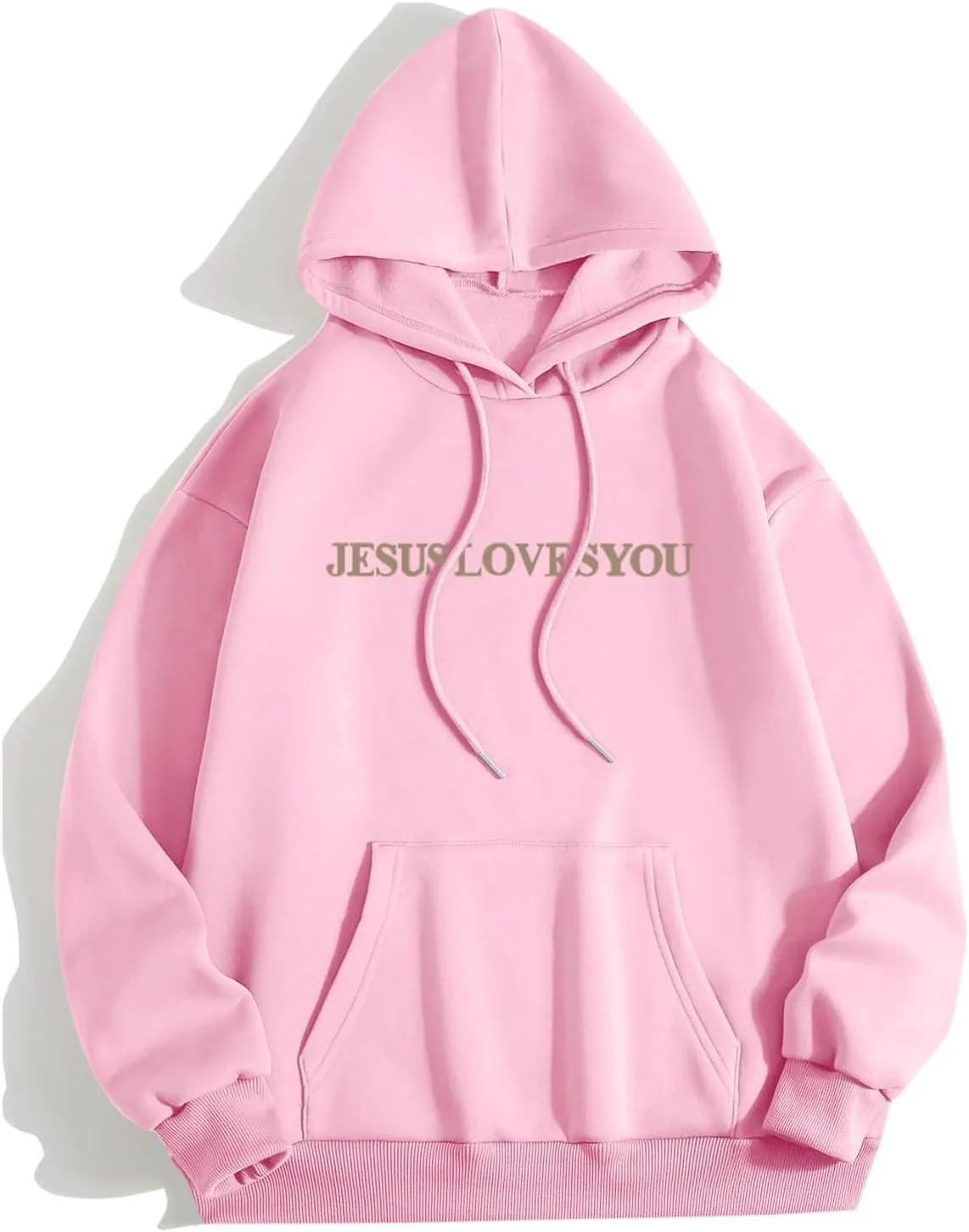 Trust In The Lord Christian Graphic Hoodies Trendy Shape Printed Outfit with Pocket Oversize Fall Winter Fashion 2024