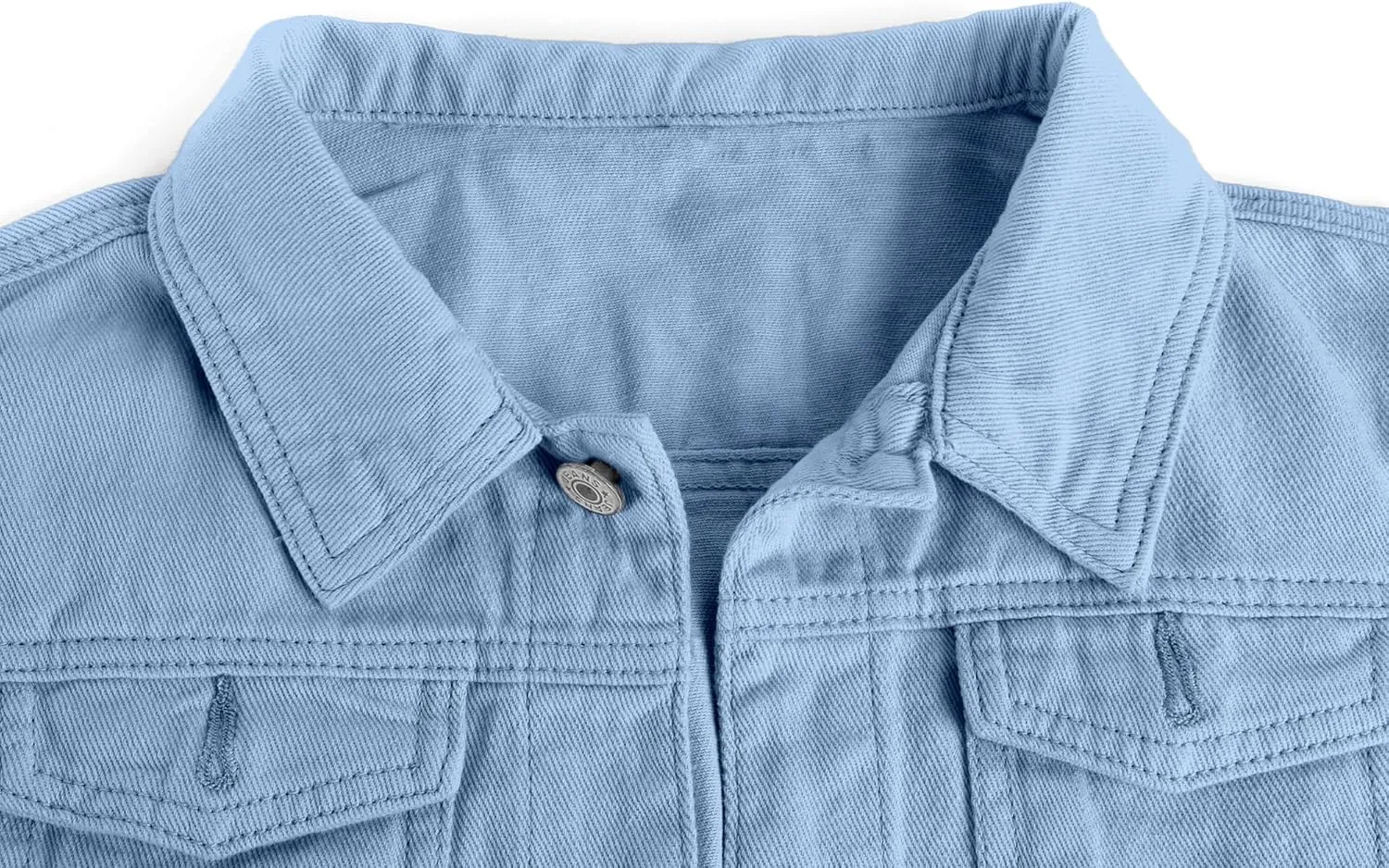 utcoco Women's Cropped Jean Jacket Long Sleeve Casual Button Down Denim Jacket