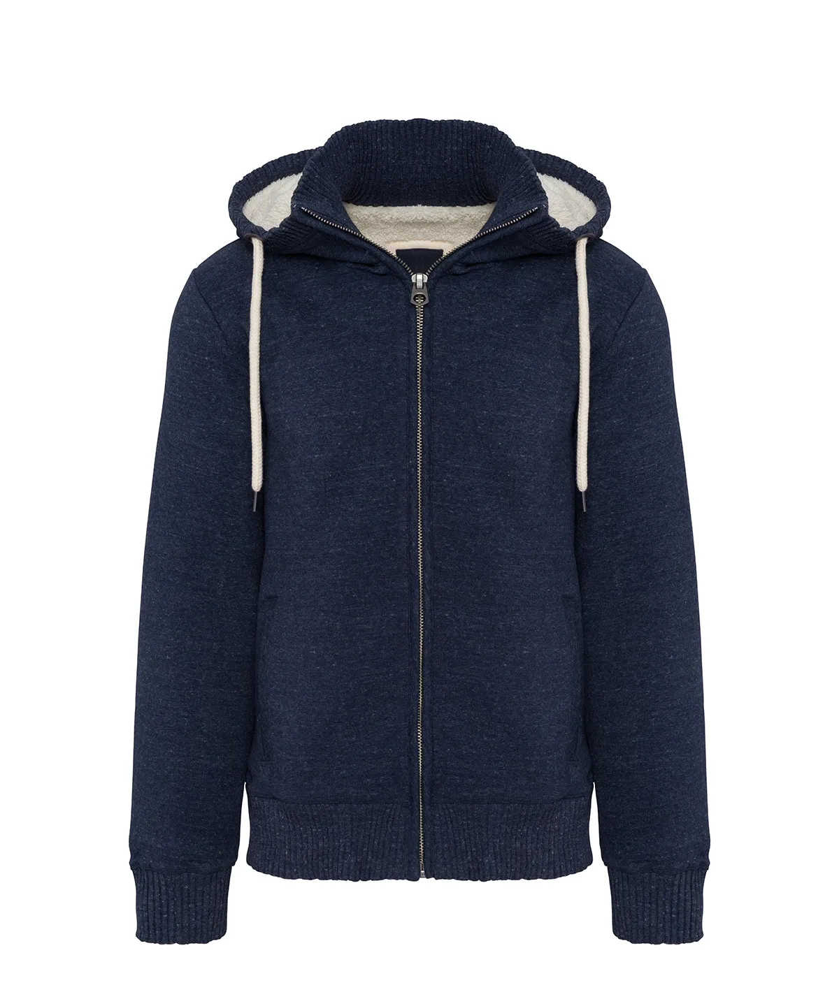 Vintage sherpa-lined fleece jacket