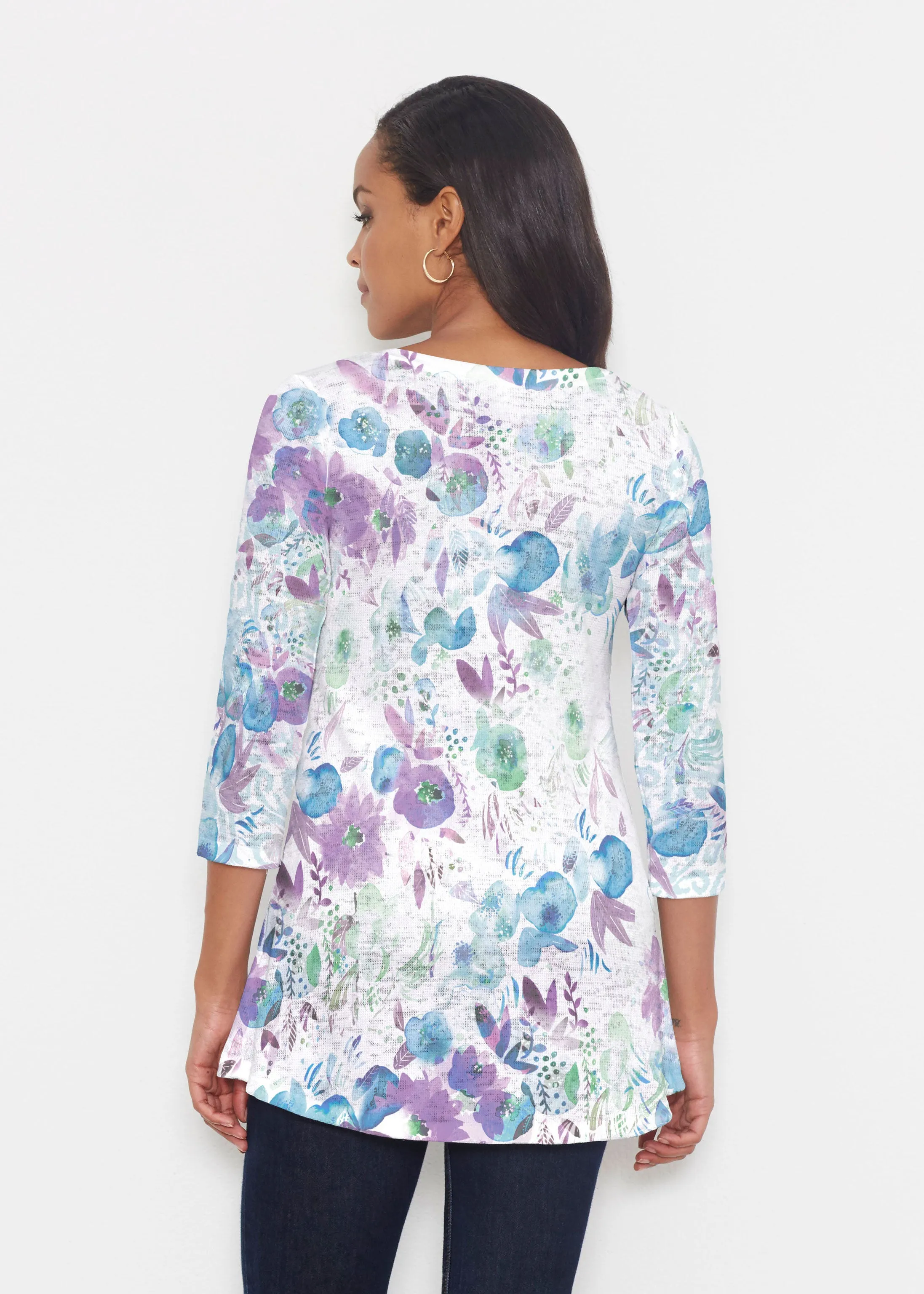 Violet (16228) ~ Katherine Hi-Lo Thermal Tunic