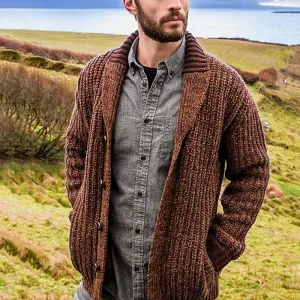 West Louis Spring Loose Solid Knit Cardigan