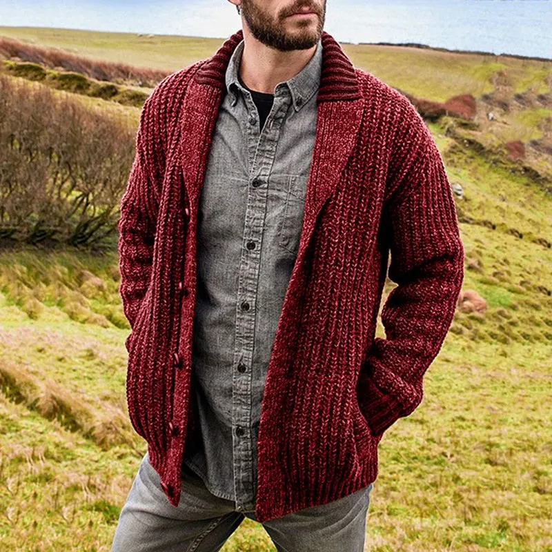 West Louis Spring Loose Solid Knit Cardigan