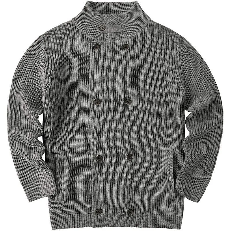 West Louis Turndown Collar Buttoned Knit Cardigan