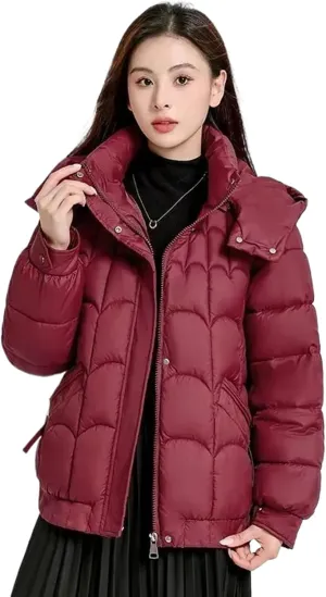 Winter Jacket Women Down Cotton Jacket Parkas Female Korean Loose Hooded Warm Cotton-Padded Coat Short Outwear