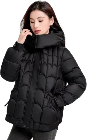 Winter Jacket Women Down Cotton Jacket Parkas Female Korean Loose Hooded Warm Cotton-Padded Coat Short Outwear
