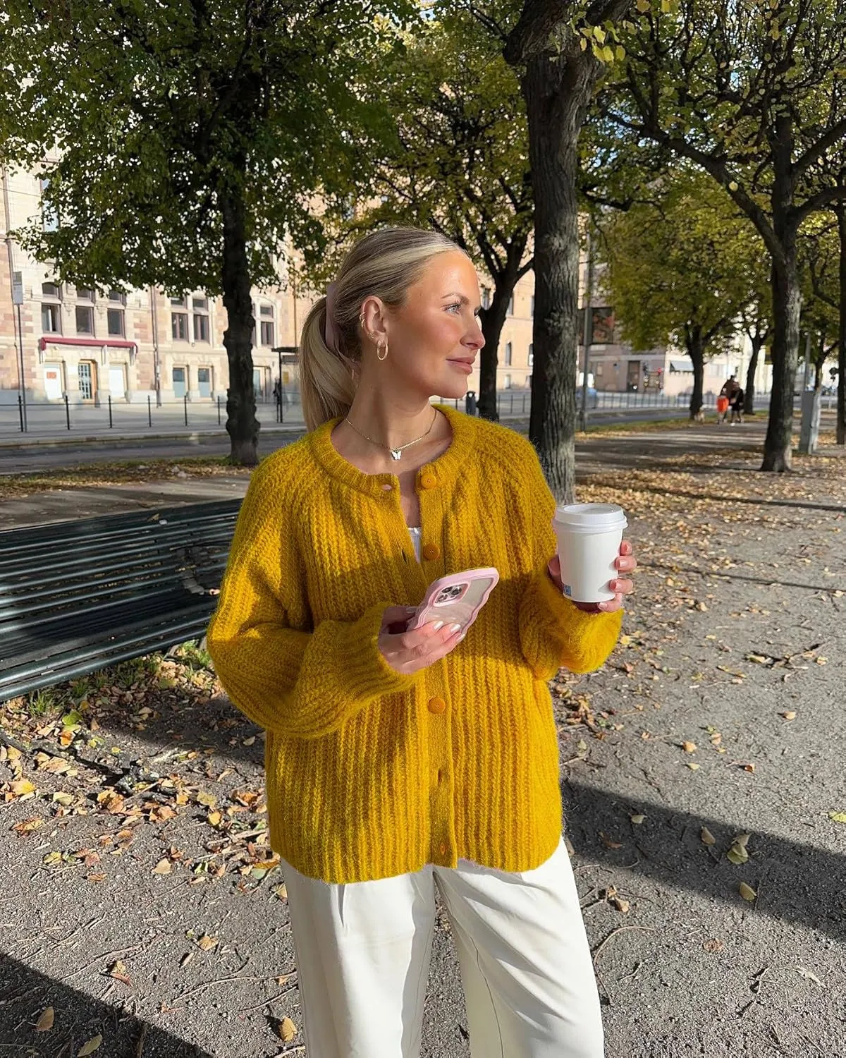 Women Trendy Casual Open Front Long Sleeve Chunky Knit Cardigans Sweaters Coquette Y2K Cute Outerwear Aesthetic Jacket