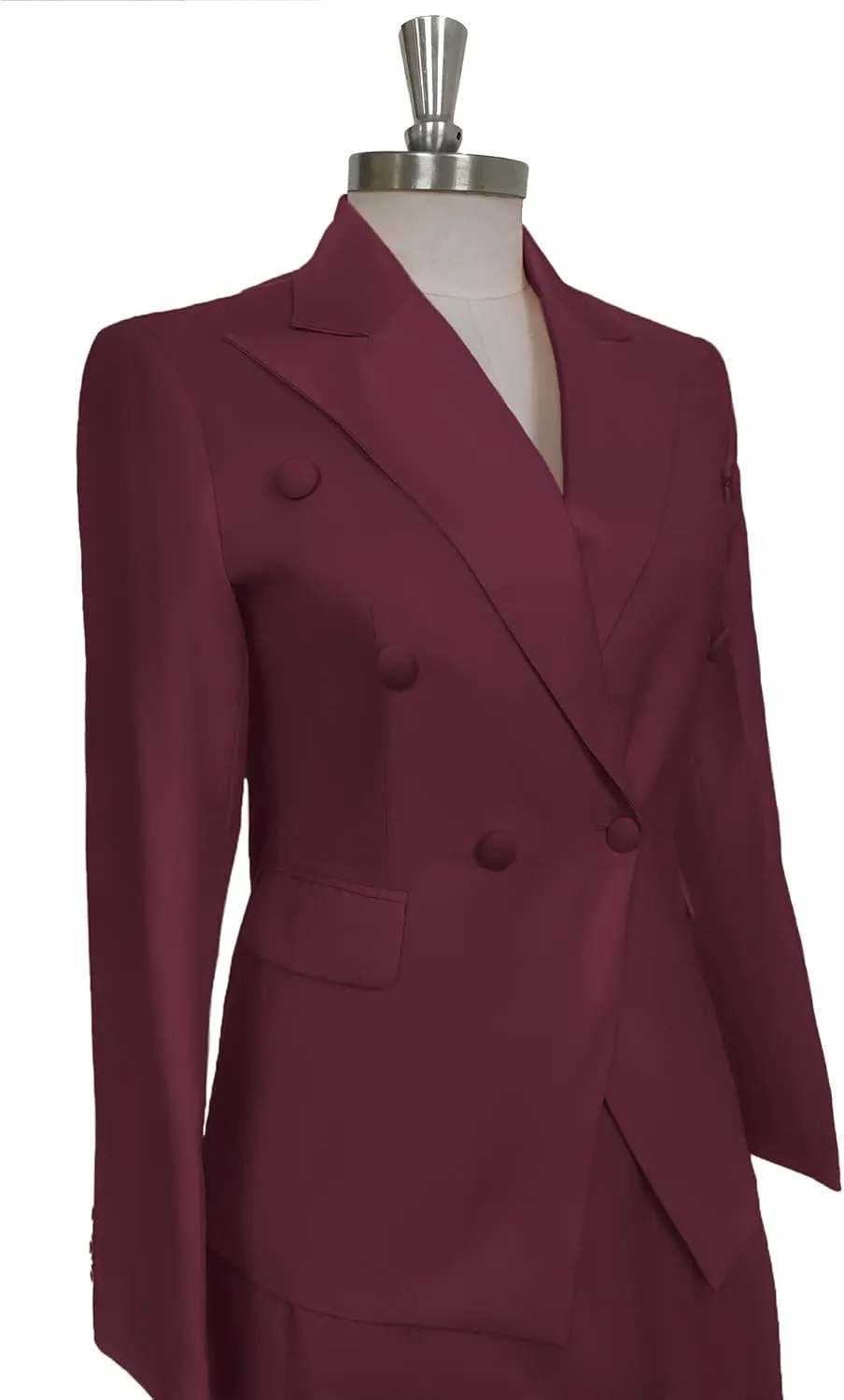 Women's 2 Piece Skirt Suit Double Breasted Jacket & Pencil Skirt Formal Office Business Suit