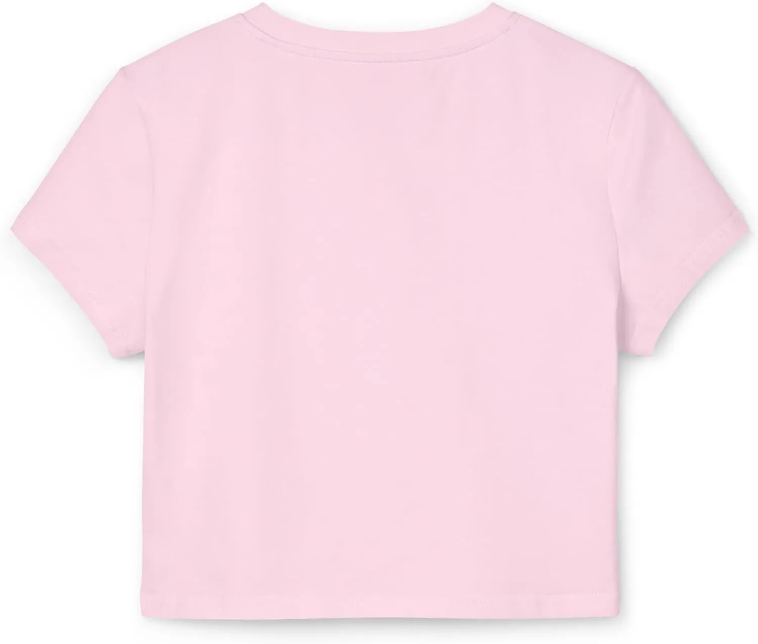 Women's Crop Top Tee, Summer Short Sleeve T Shirt, Slim Fit Graphic Letter Print, Sustainable Organic Cotton