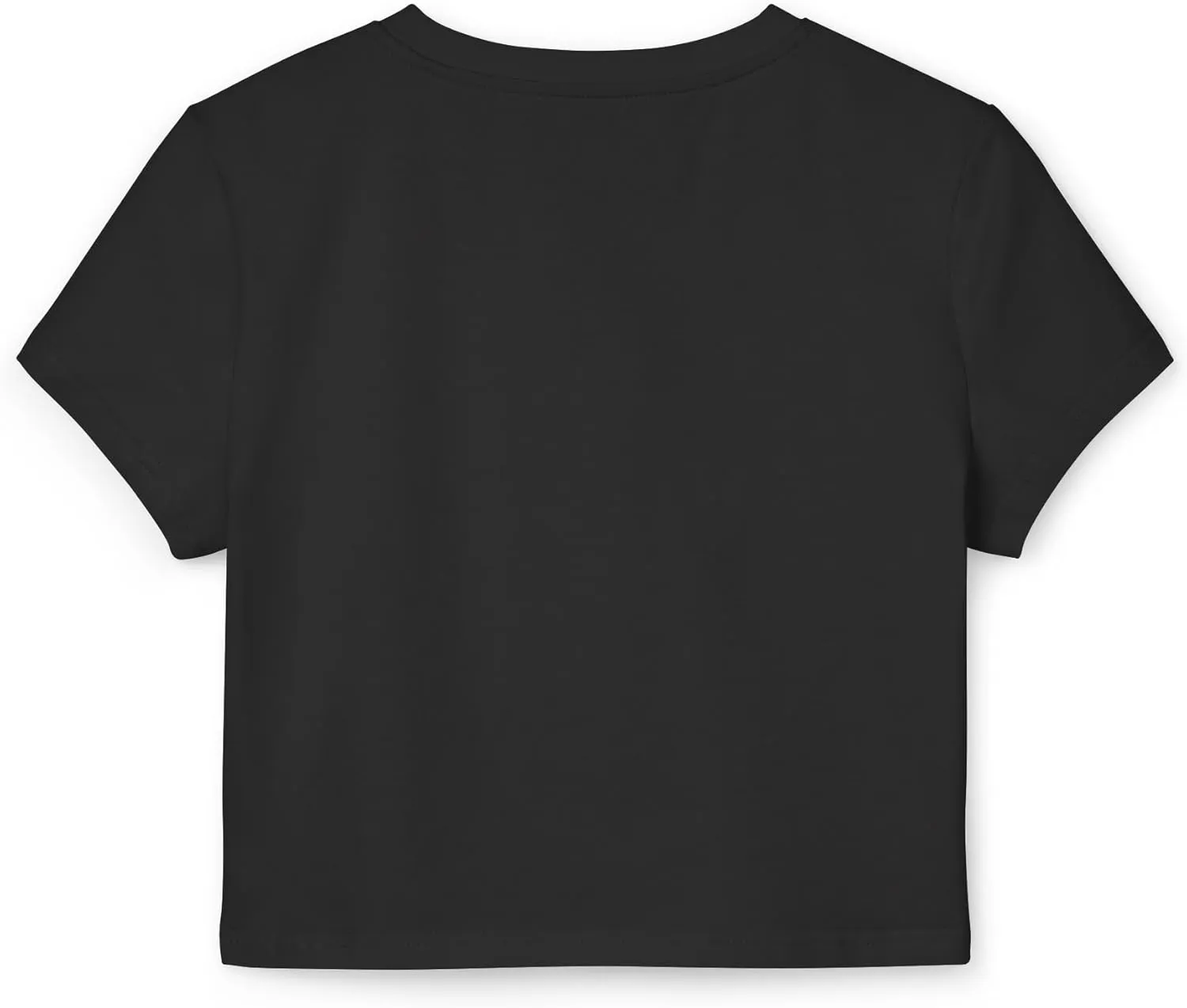 Women's Crop Top Tee, Summer Short Sleeve T Shirt, Slim Fit Graphic Letter Print, Sustainable Organic Cotton