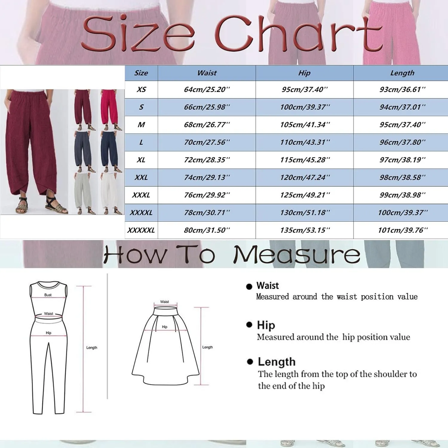 Womens Linen Summer Drawstring Palazzo Lounge Pants Low Waist Lounge Pants Loose Fit Palazzo Lounge Pants Vacation