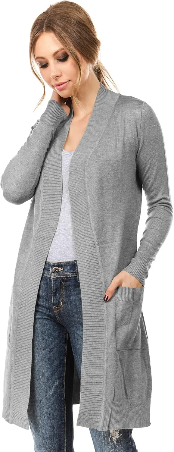Women's Long Sleeve Sweater Duster Cardigan