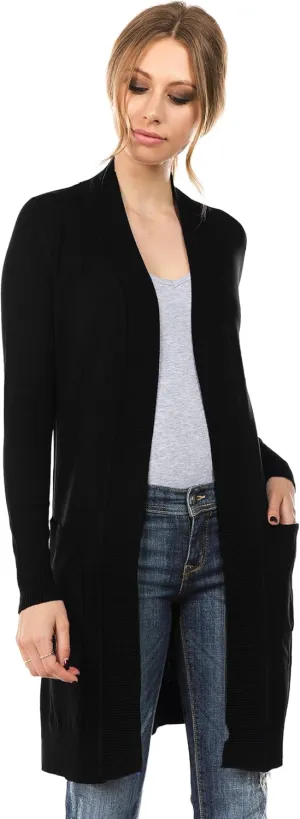 Women's Long Sleeve Sweater Duster Cardigan