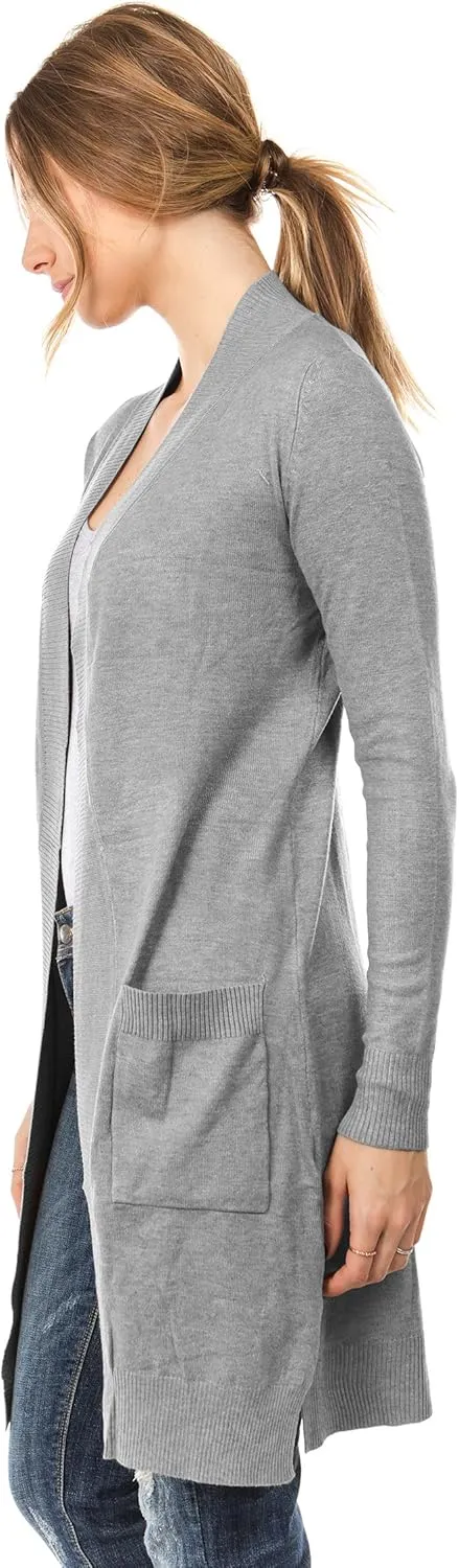 Women's Long Sleeve Sweater Duster Cardigan
