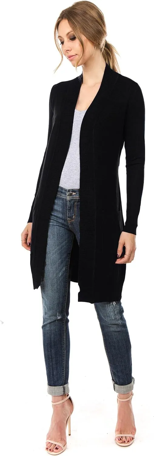 Women's Long Sleeve Sweater Duster Cardigan