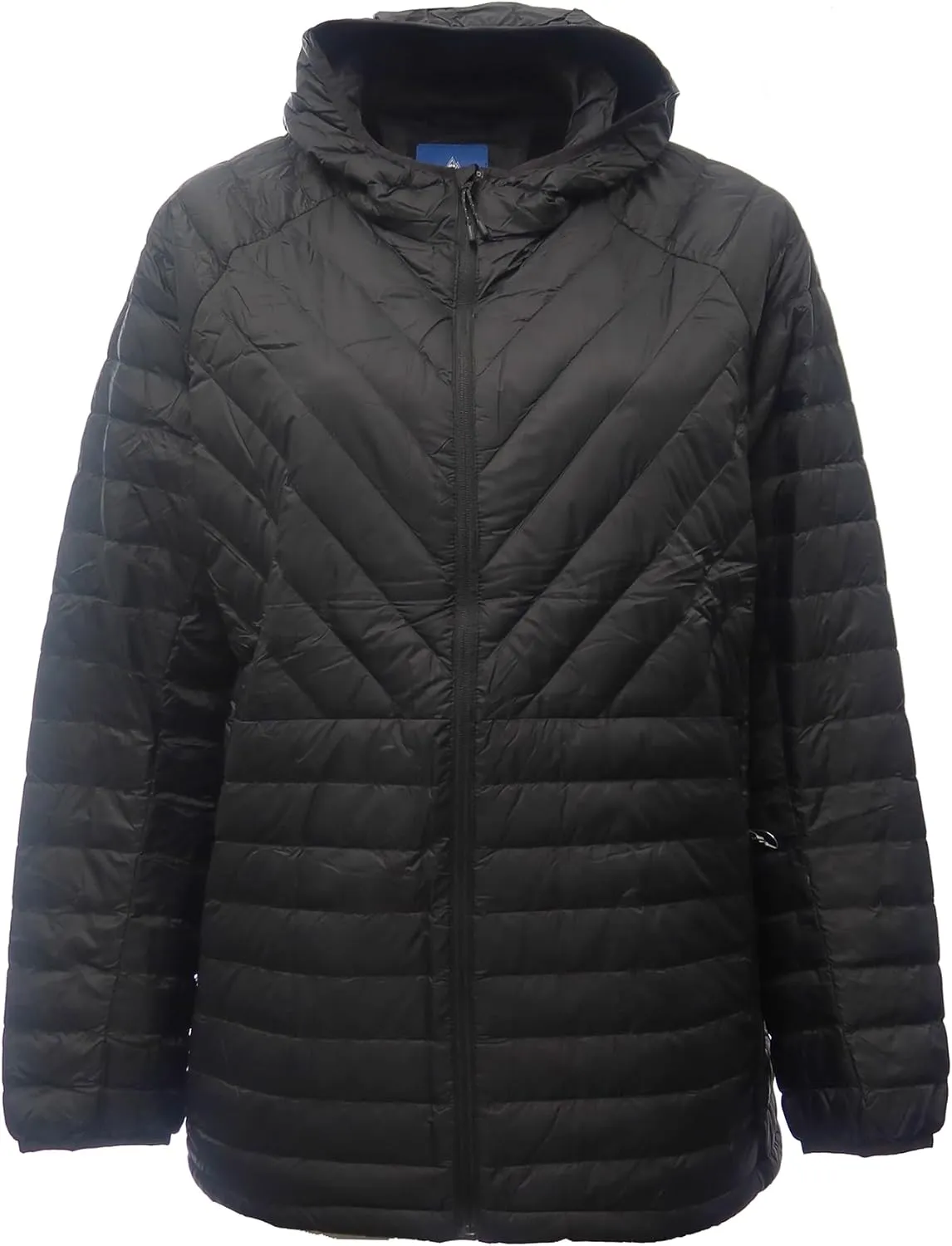 Women's Plus Size Packable Down Jacket 1X-6X Hooded Lightweight Spring Fall Coat