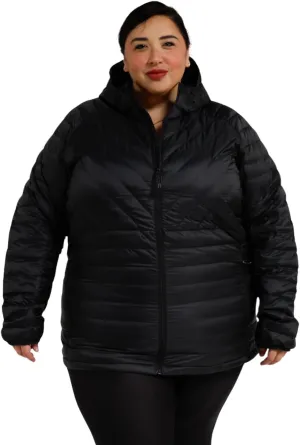 Women's Plus Size Packable Down Jacket 1X-6X Hooded Lightweight Spring Fall Coat