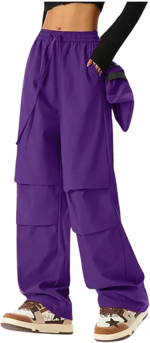 Women's Wide Legged Quick Drying Stretch Waist Overalls Harem Pants Women Dressy