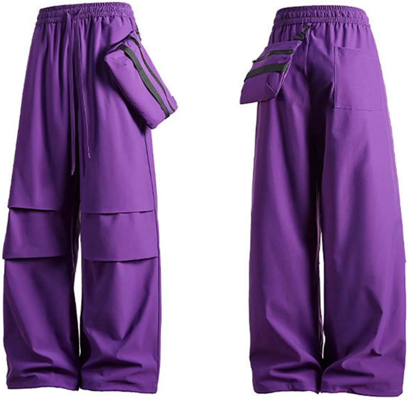 Women's Wide Legged Quick Drying Stretch Waist Overalls Harem Pants Women Dressy