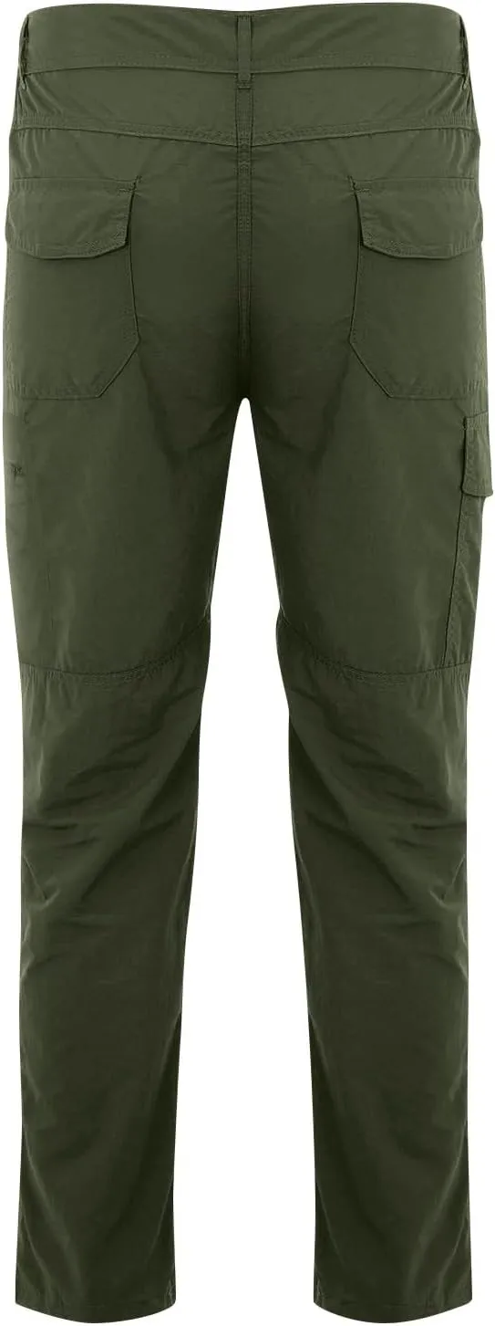 Work Pants for Men Tactic Hiking Waterproof Cargo Pants for Men Relaxed Fit Riptop Lightweight Outdoor Trousers