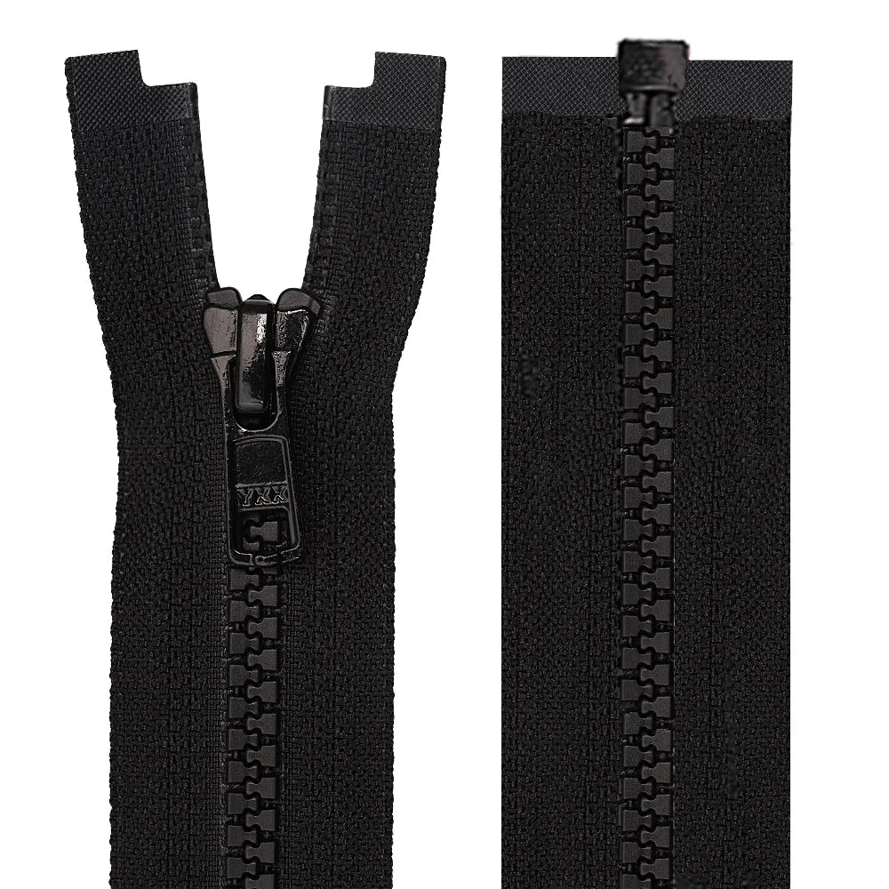 YKK- #5 Black/White Vislon YKK Zipper for Men/Women Clothing