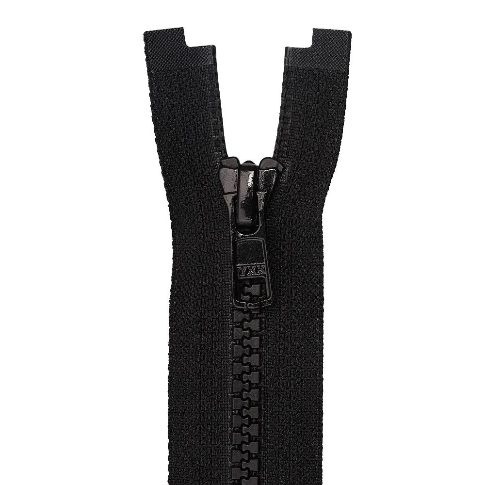 YKK- #5 Black/White Vislon YKK Zipper for Men/Women Clothing