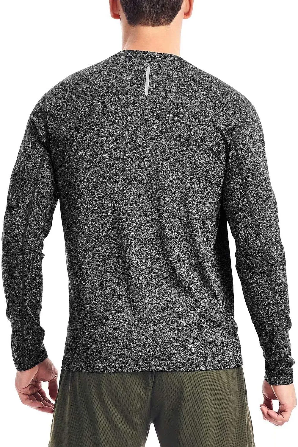 Zengjo Moisture Wicking Athletic Shirts for Men Long Sleeve Workout Running Gym Performance Tee UV/Sun Protection